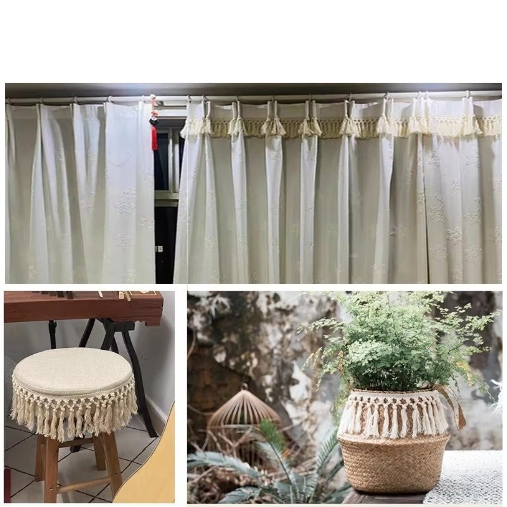 Tassel Fringe Trim - ริบบิ้นพู่ห้อยกว้าง 1 หลา 11 ซม. ทำจากผ้าฝ้าย