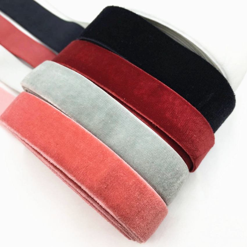 Velvet Ribbon Roll - 15 มม.5 หลากํามะหยี่ผม Bowknot อุปกรณ์เสริม DIY