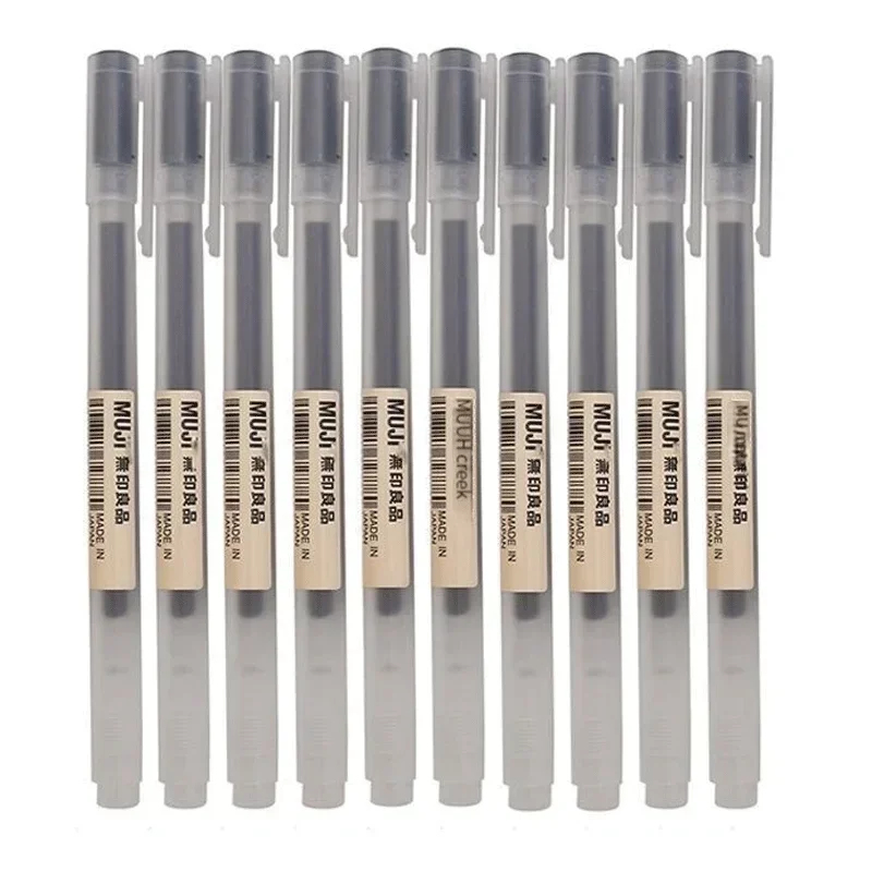 Muji Stationery Gel Pen - ปากกาเจล MUJI สีดำ/แดง/น้ำเงิน ขนาด 0.38/0.5 มม.