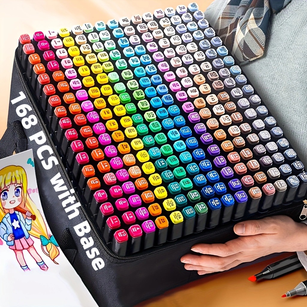 Copic Marker Sketch - ปากกามาร์คเกอร์แอลกอฮอล์ 40/60/80/132/180/274 สี หัวคู่ สำหรับวาดภาพ ระบายสี
