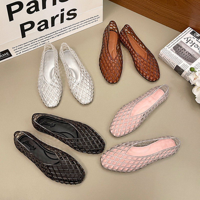 รองเท้าแตะแบบสวมสำหรับฤดูร้อนข - Crystal Mesh Fabric บทวิจารณ์และราคา