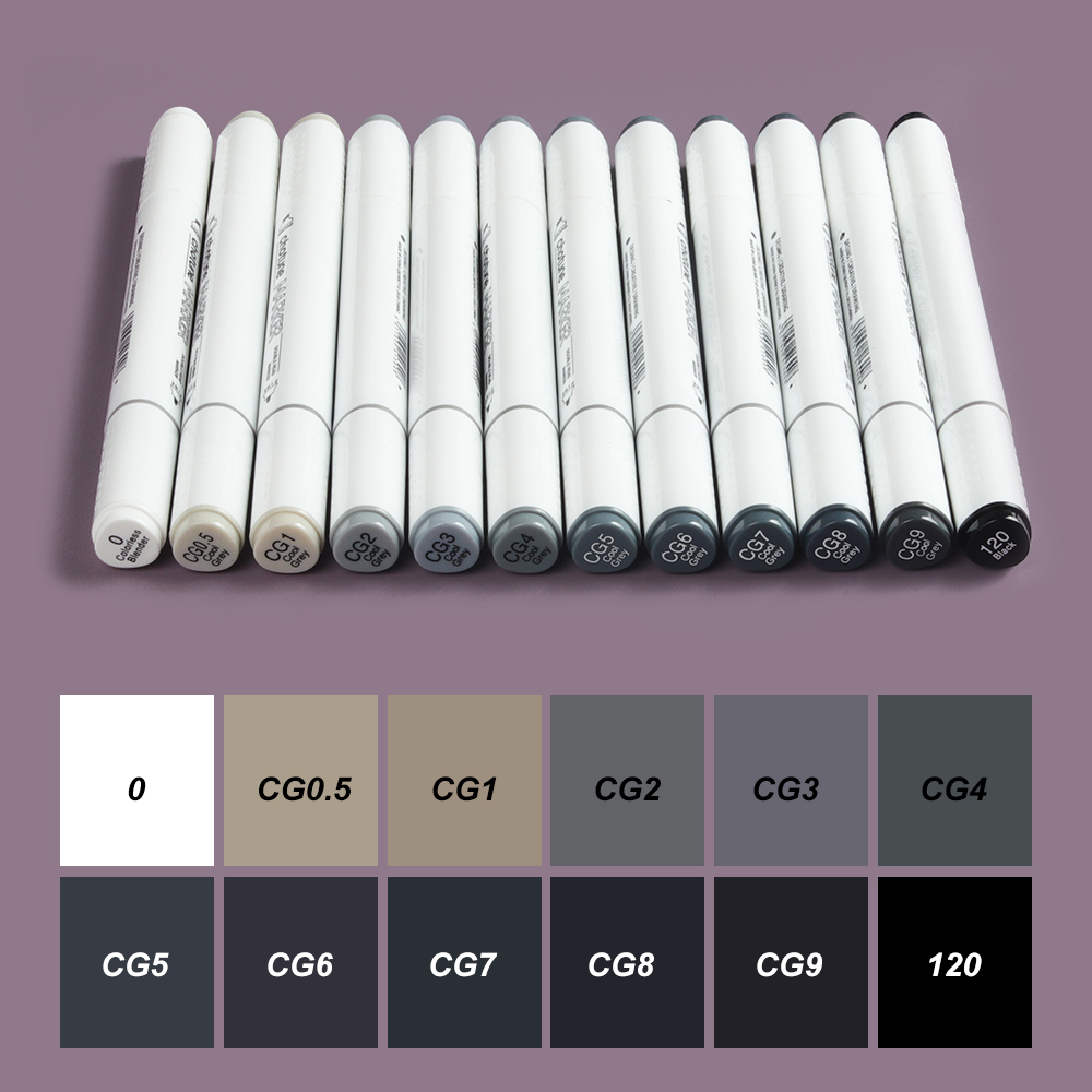 THOTUNE 12 สีอุ่นสีเทา Cool สี - Copic Marker Sketch บทวิจารณ์และราคา