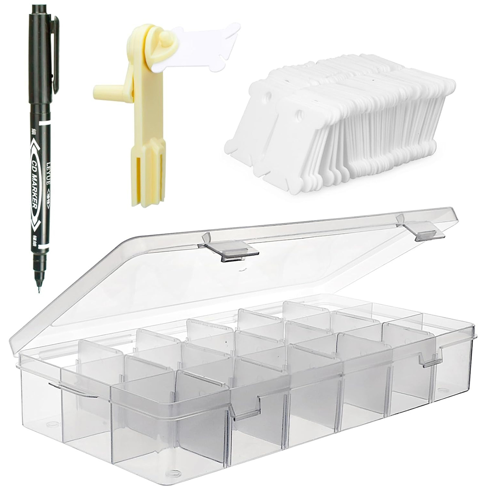 กล่องเก็บไหมปักผ้า 18 ช่อง พร้ - Craft Embellishment Storage บทวิจารณ์และราคา