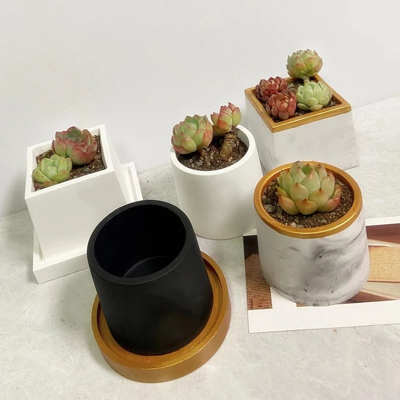 แม่พิมพ์ซิลิโคนกระถางดอกไม้สำห - Craft Embellishment Storage บทวิจารณ์และราคา