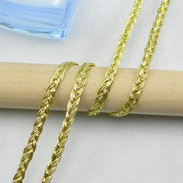 ริบบิ้นถักสีทองเมทัลลิก ขนาด 5 - Cord Trim Twisted บทวิจารณ์และราคา