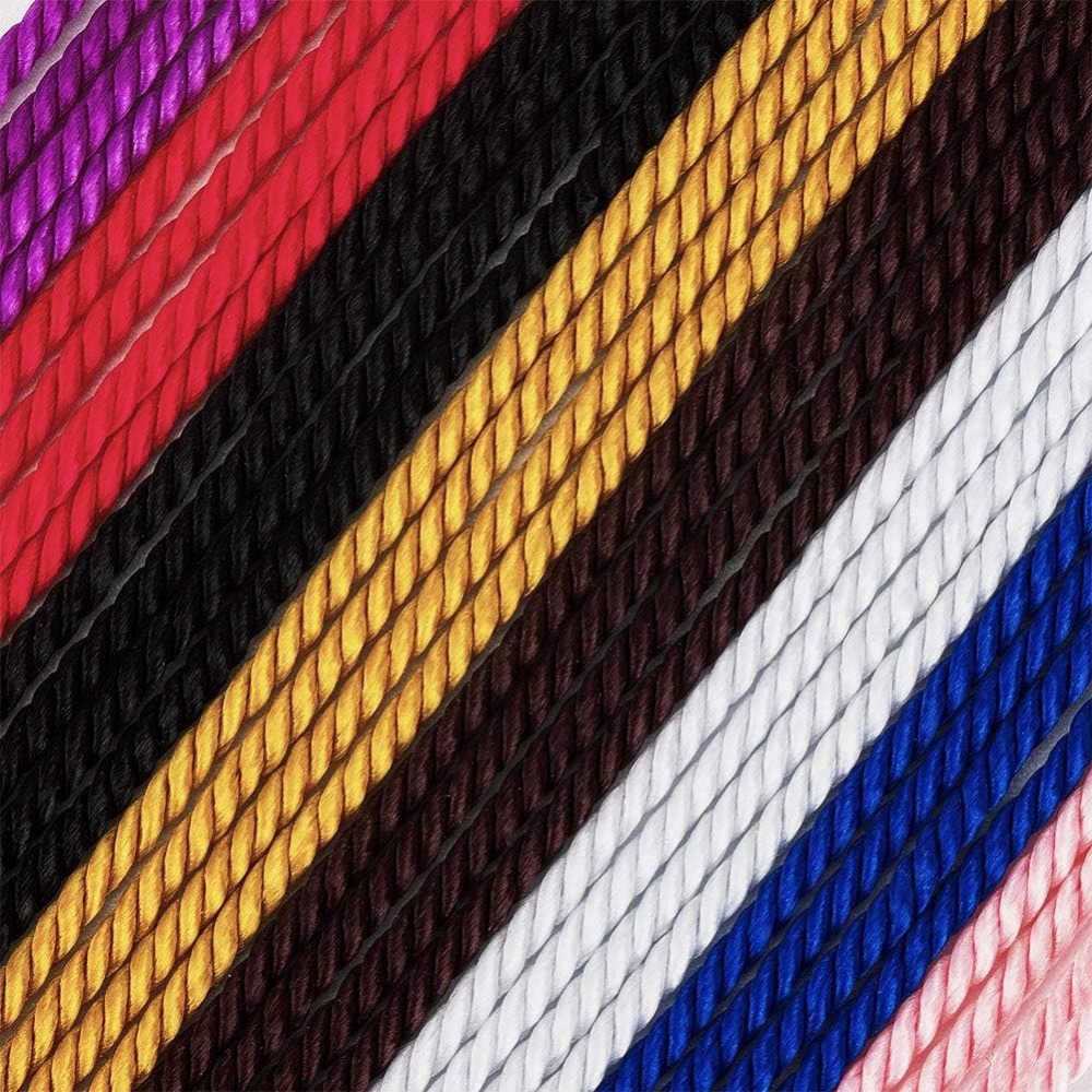สายไนล่อนซาตินทอเกลียว1มม. ยาว - Cord Trim Twisted บทวิจารณ์และราคา