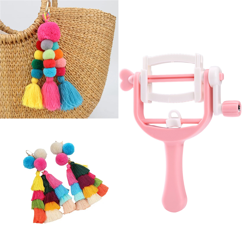เครื่องทอเชือกมือหมุนสำหรับใช้ - Pom Pom Maker Tool บทวิจารณ์และราคา