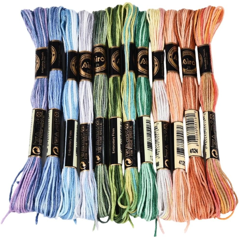 ไหมปักครอสติช 12 ม้วน 105 หลา  - Embroidery Embellishments บทวิจารณ์และราคา