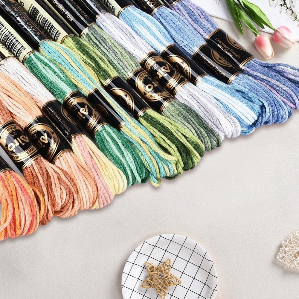ไหมปักครอสติช 12 ม้วน 105 หลา  - Embroidery Embellishments บทวิจารณ์และราคา