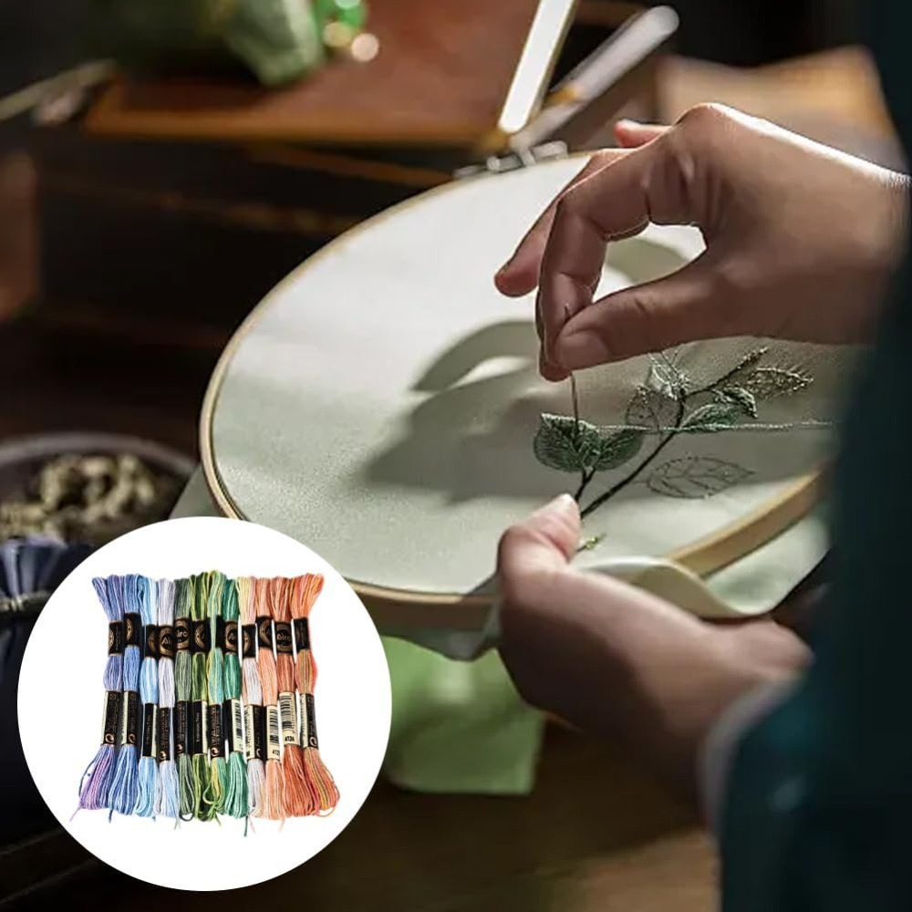 ไหมปักครอสติช 12 ม้วน 105 หลา  - Embroidery Embellishments บทวิจารณ์และราคา