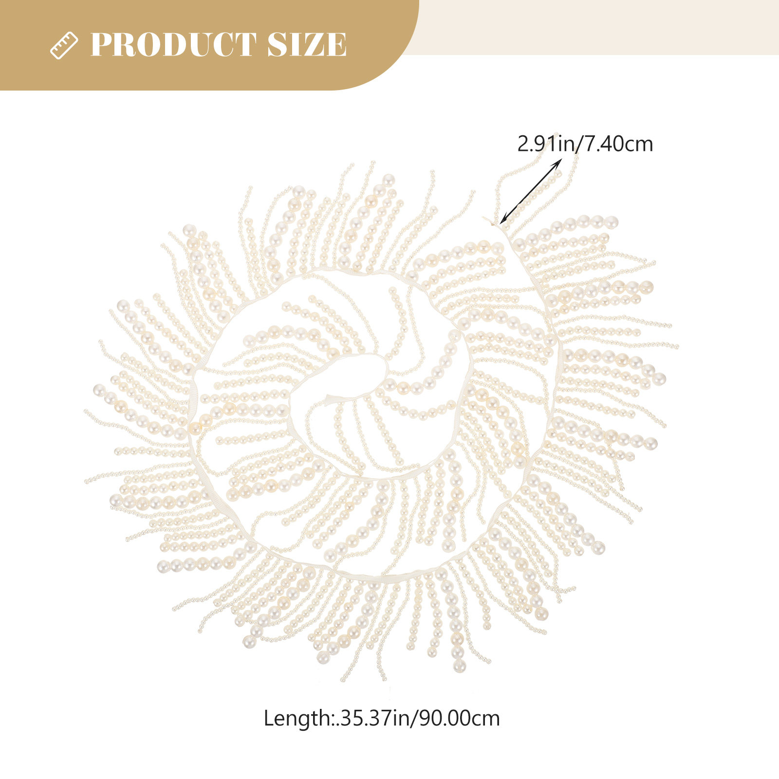 ริบบิ้นตกแต่งเสื้อผ้าด้วยมุก ร - Tassel Fringe Trim บทวิจารณ์และราคา