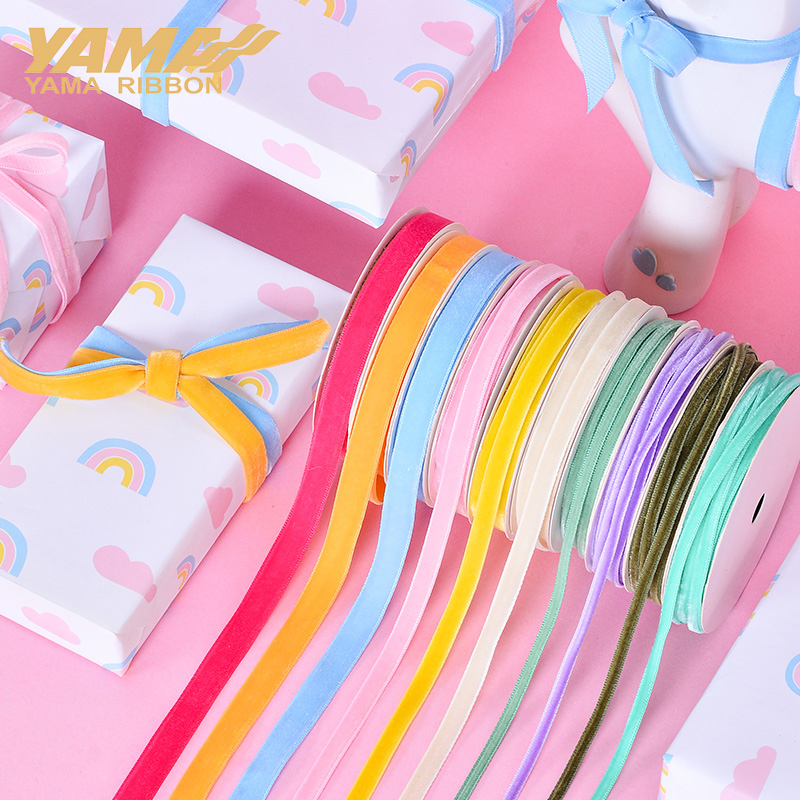 ริบบิ้นกำมะหยี่โมโนโครม Yama,  - Velvet Ribbon Roll บทวิจารณ์และราคา