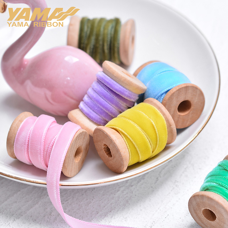 ริบบิ้นกำมะหยี่โมโนโครม Yama,  - Velvet Ribbon Roll บทวิจารณ์และราคา