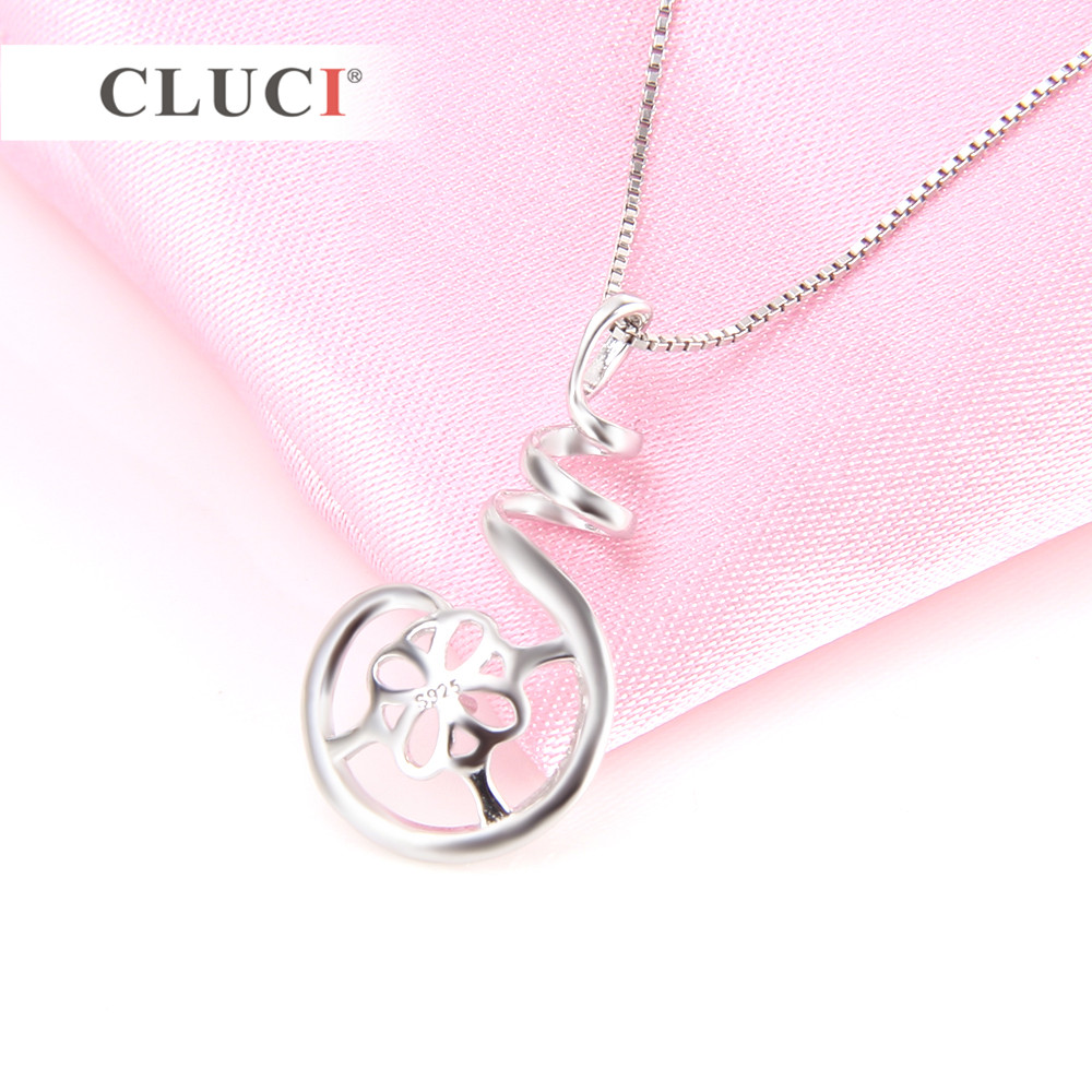 CLUCI 925เงินสเตอร์ลิงจี้การตั - Pearl Trim Chain บทวิจารณ์และราคา