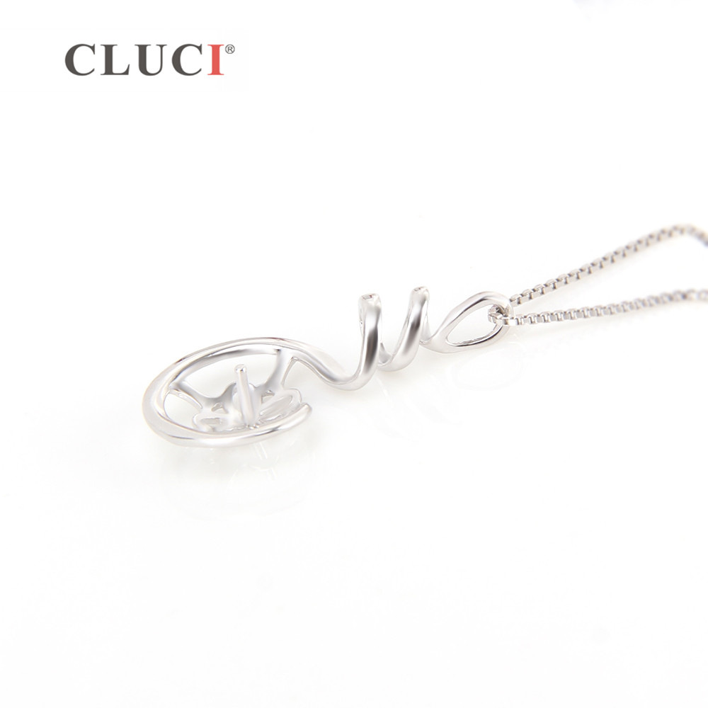 CLUCI 925เงินสเตอร์ลิงจี้การตั - Pearl Trim Chain บทวิจารณ์และราคา