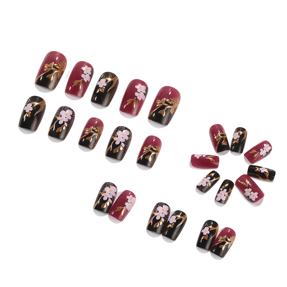 เล็บปลอมชุบทอง 3 มิติ ทรงสี่เห - Embroidery Embellishments บทวิจารณ์และราคา