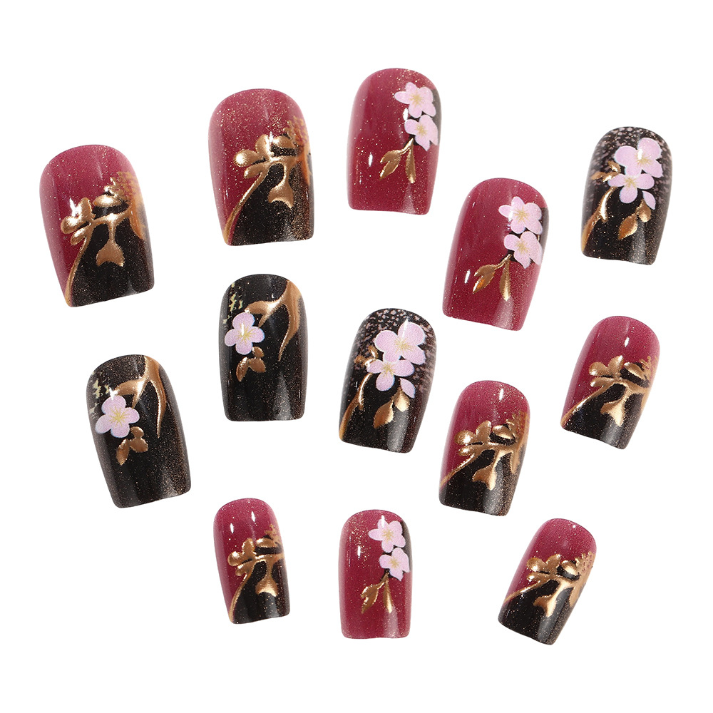เล็บปลอมชุบทอง 3 มิติ ทรงสี่เห - Embroidery Embellishments บทวิจารณ์และราคา