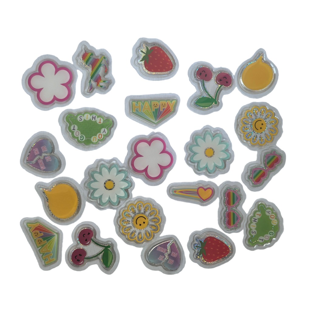 สติกเกอร์อีพ็อกซี่น่ารัก 45 ชิ - Craft Embellishment World บทวิจารณ์และราคา