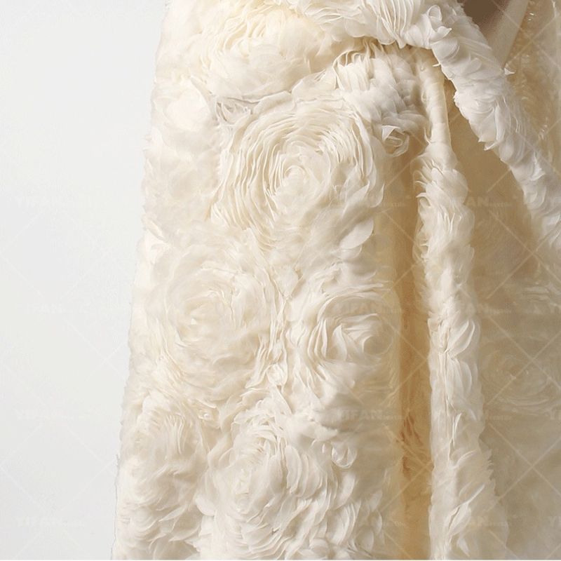 ผ้าลูกไม้ปักลายดอกไม้ 3 มิติ เ - Crystal Mesh Fabric บทวิจารณ์และราคา