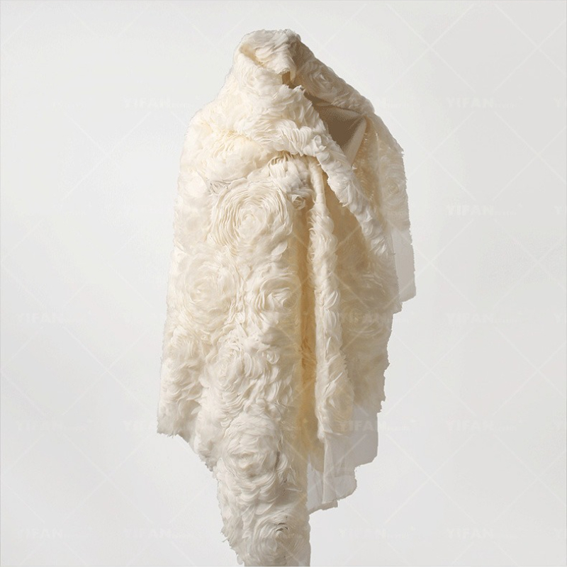 ผ้าลูกไม้ปักลายดอกไม้ 3 มิติ เ - Crystal Mesh Fabric บทวิจารณ์และราคา