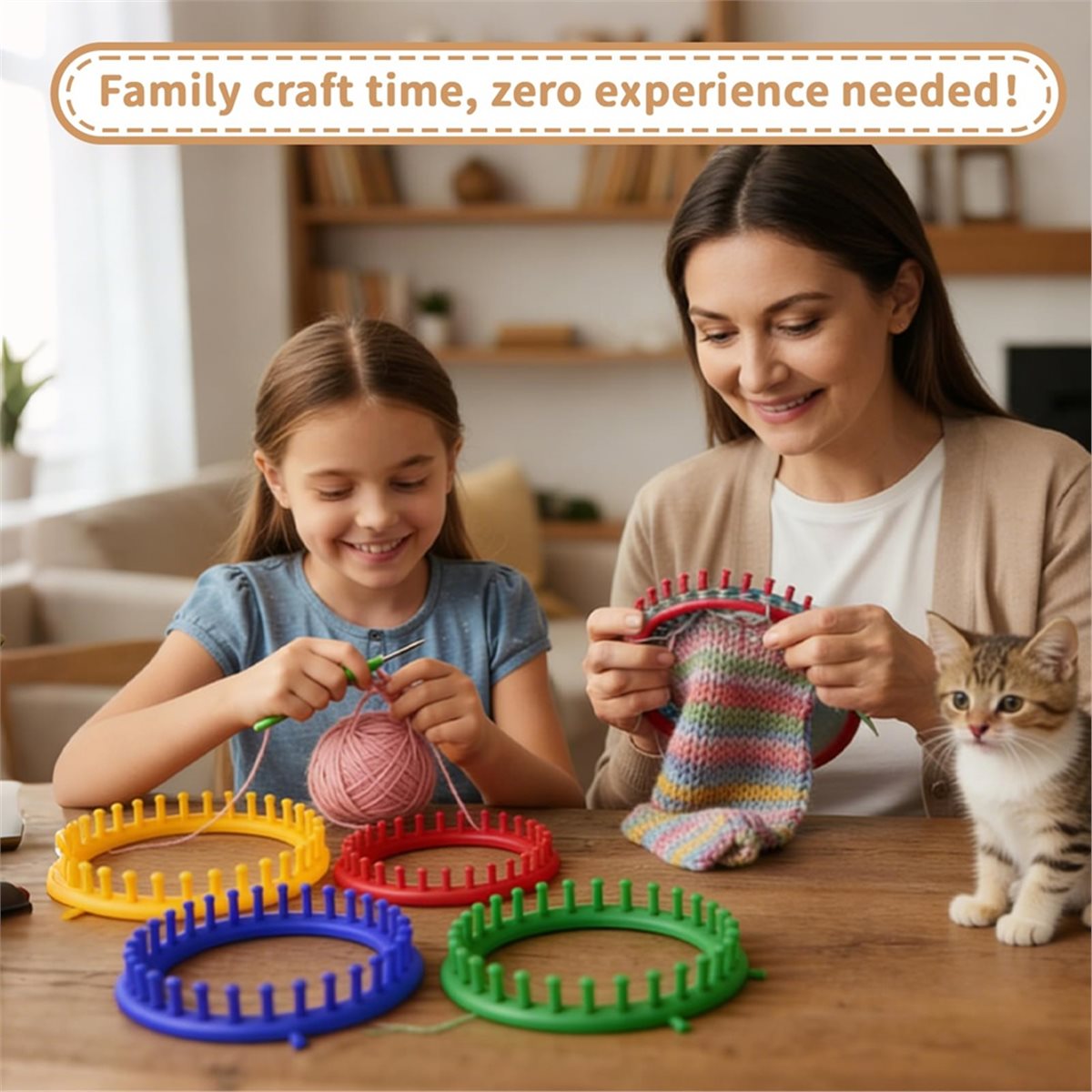 ชุดถักนิตติ้งน้ำหนักเบา พร้อมอ - Pom Pom Maker Tool บทวิจารณ์และราคา