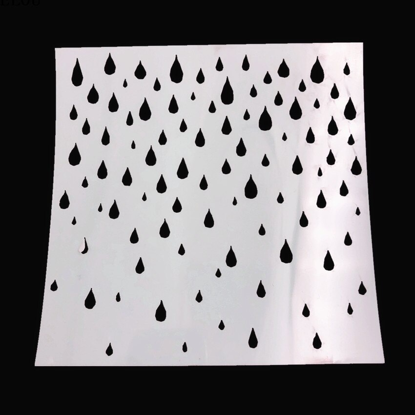 15*15 Raindrops สมุดภาพ Stenci - Embellishments For Scrapbooking บทวิจารณ์และราคา