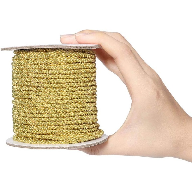 เชือกเกลียวสีเมทัลลิก3มม./35หล - Cord Trim Twisted บทวิจารณ์และราคา