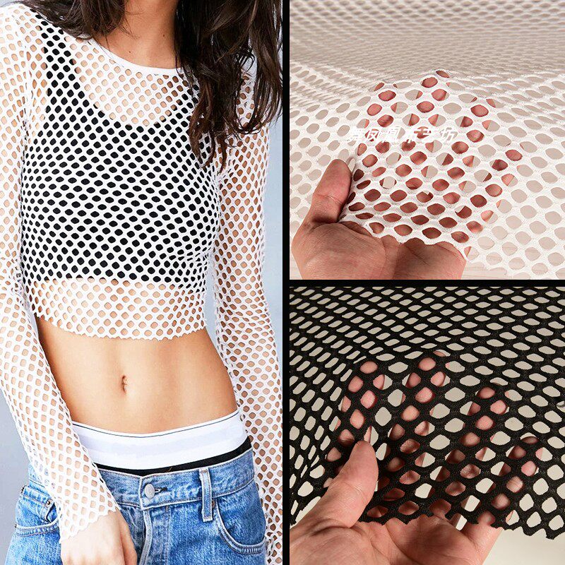 ผ้าตาข่ายเนื้อนุ่มยืดได้ 4 ทิศ - Crystal Mesh Fabric บทวิจารณ์และราคา