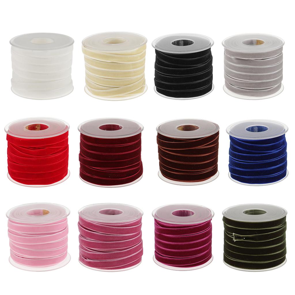 ริบบิ้นกำมะหยี่ม้วน ขนาด 10 มม - Velvet Ribbon Roll บทวิจารณ์และราคา