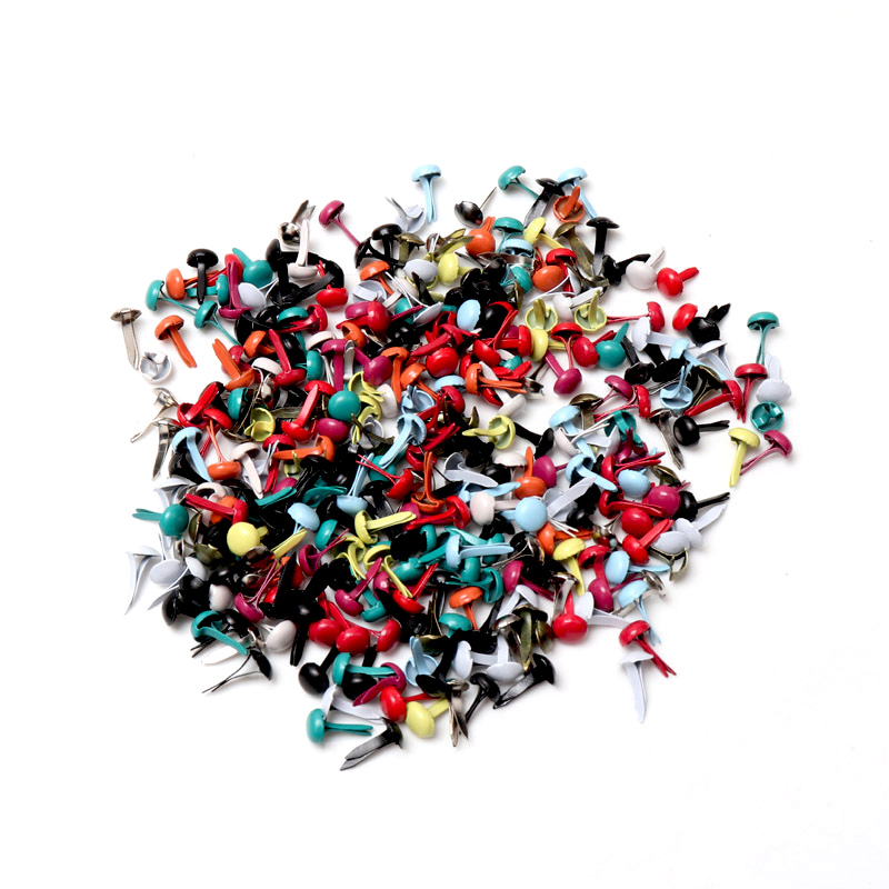 หมุดโลหะหลากสีทรงกลม 100 ชิ้น  - Embellishments For Scrapbooking บทวิจารณ์และราคา